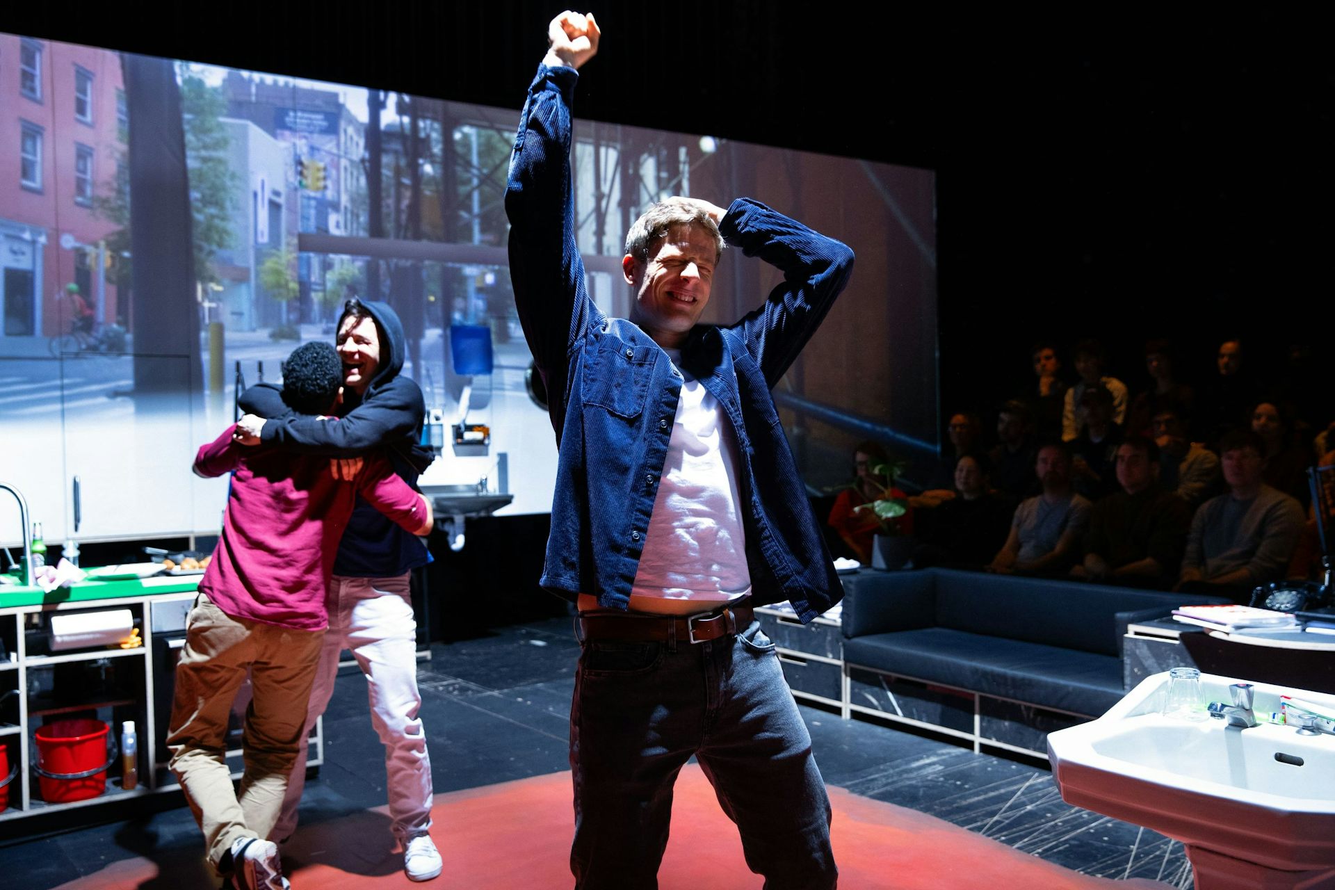 Actors on stage.
