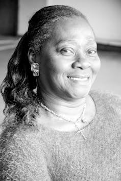 Woman's smiling face