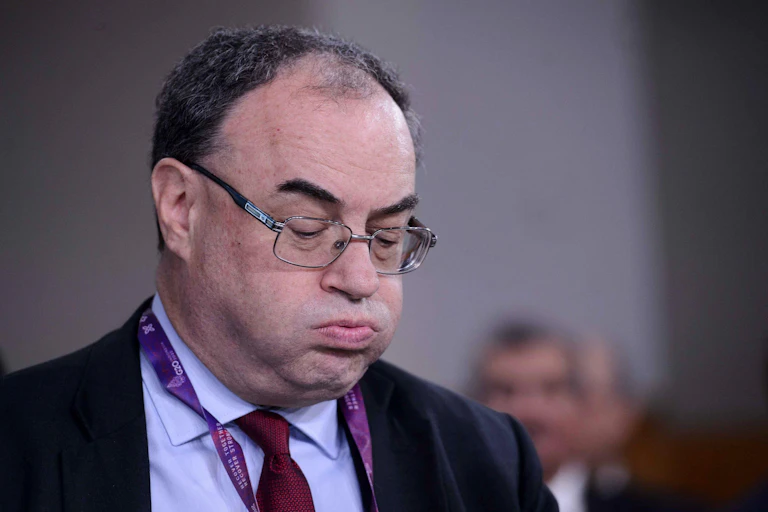 Andrew Bailey looking wrecked