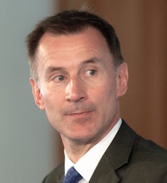 Jeremy Hunt looking pensive