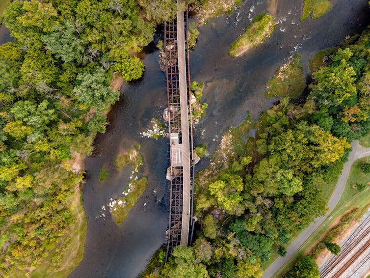 walkway over river