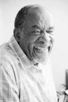 Man's smiling face