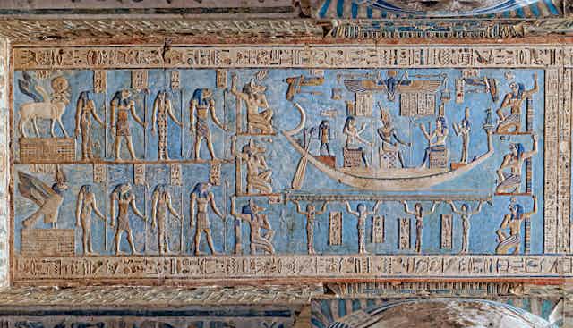 temple hieroglyphics