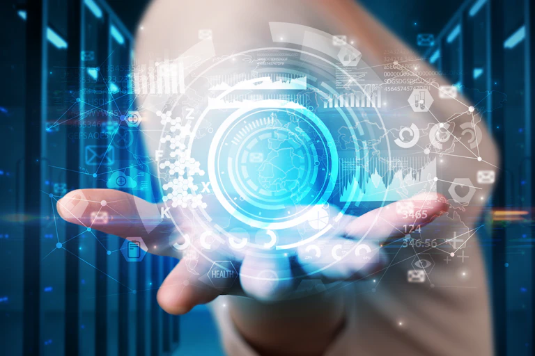 Representation of digital future.