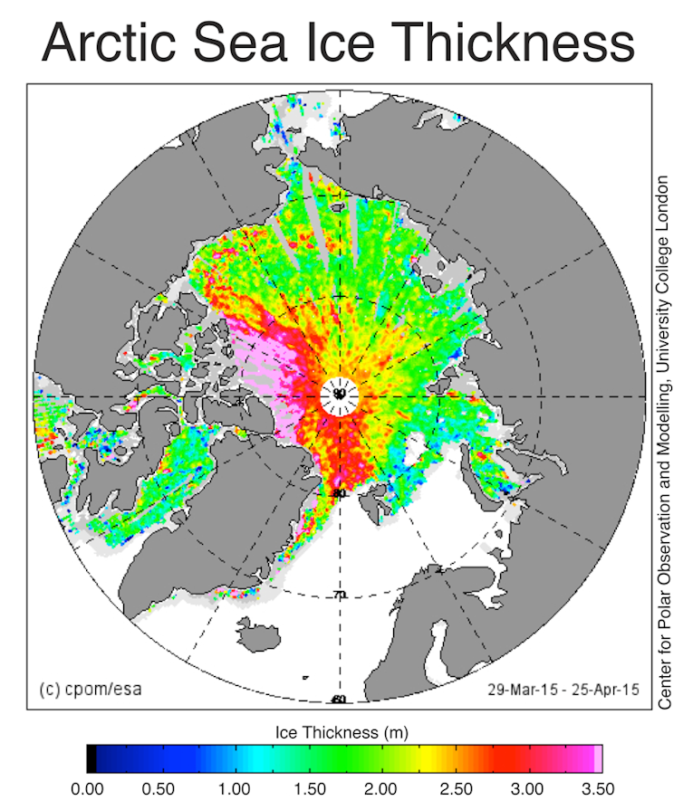 Annotated map of Arctic