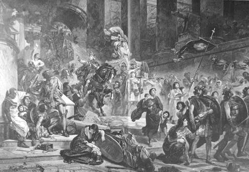 ¿Quién fue el godo Alarico y por qué saqueó Roma en el año 410?