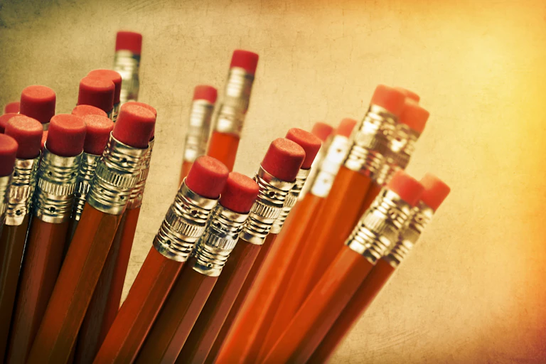 A bunch of lead pencils.