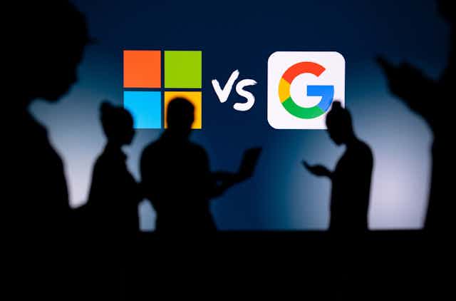 Representation of Microsoft versus Google.