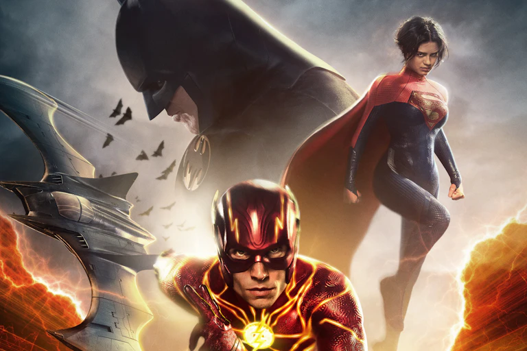 The Flash, Supergirl and Batman in The Flash.
