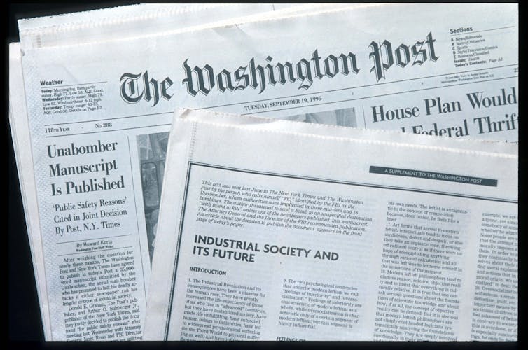 Copies of two newspapers.