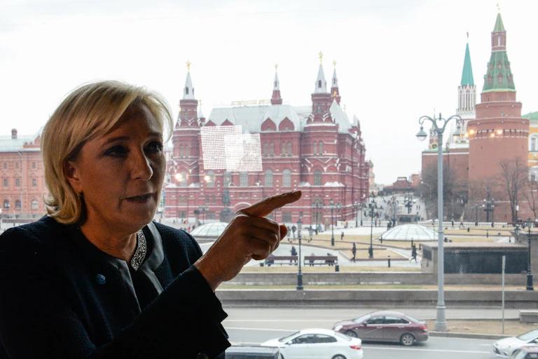 Marine Le Pen sur la Place Rouge à Moscou