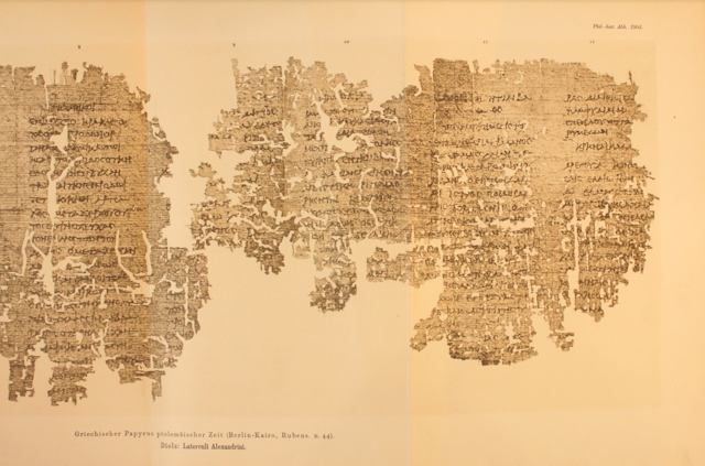 Fragmento de papiro.