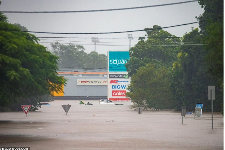 Lismore shops underwater
