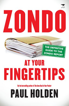 Book cover with the words: Zondo at your fingertips