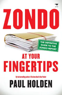 Book cover with the words: Zondo at your fingertips