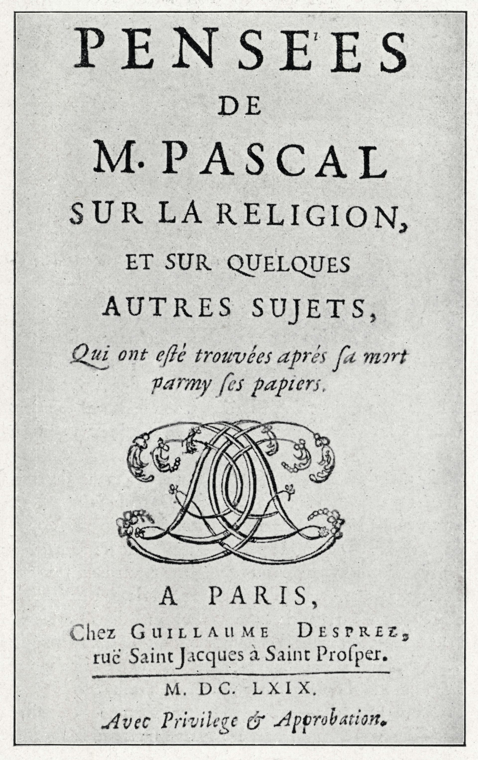 ヤフオク! - Blaise Pascal『Pensees de M. Pascal-』1670年C... | puulse.co