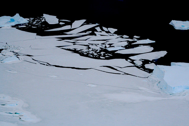 Disintegrating landfast ice around Antarctica