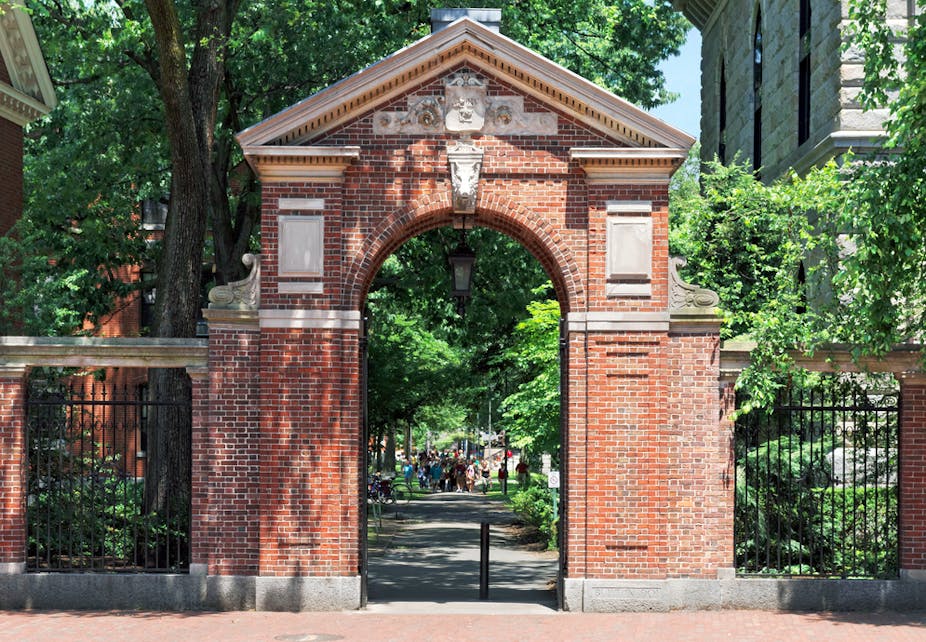 Université de Harvard, porte du campus universitaire