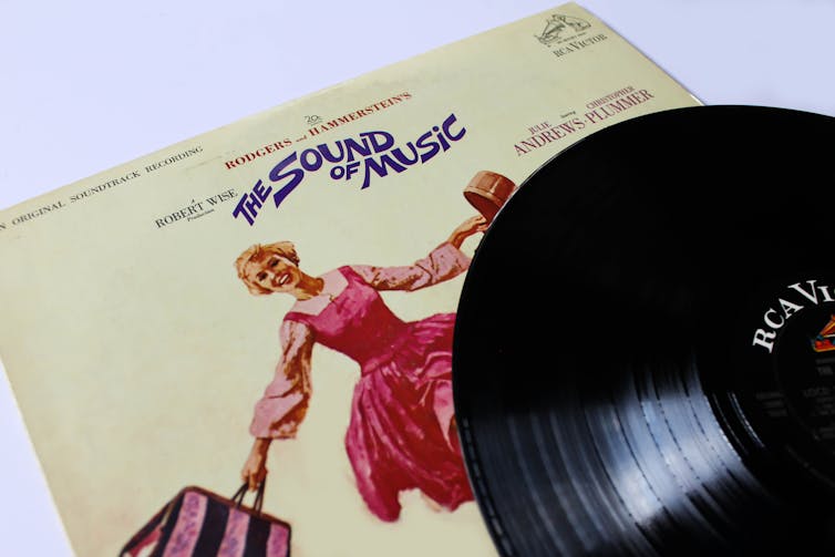 Cover of vinyl copy of The Sound of Music soundtrack.