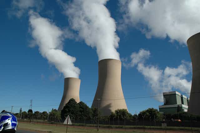 Close-up images of Duvha Power station at Middleburg coal mine in Mpumalanga, South Africa