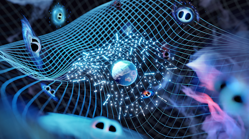 Using a detector the size of a galaxy, astronomers find strongest evidence yet for gravitational waves from supermassive black hole pairs