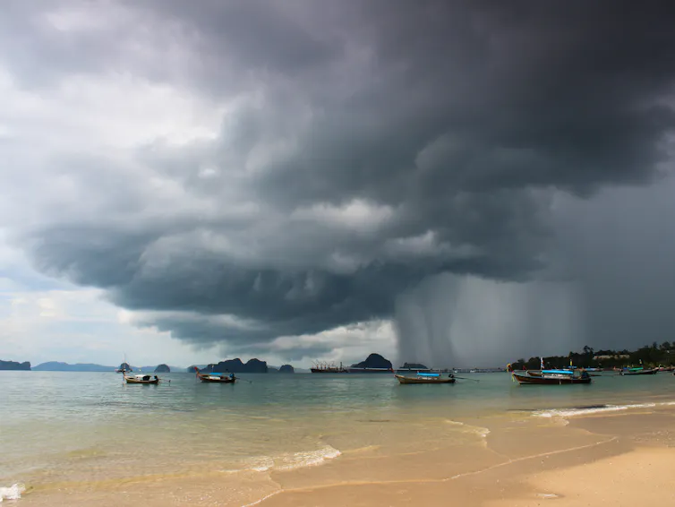 Storm clouds over the Andaman Sea.