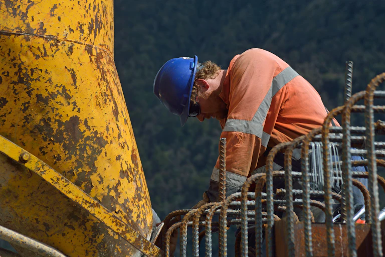 A construction worker