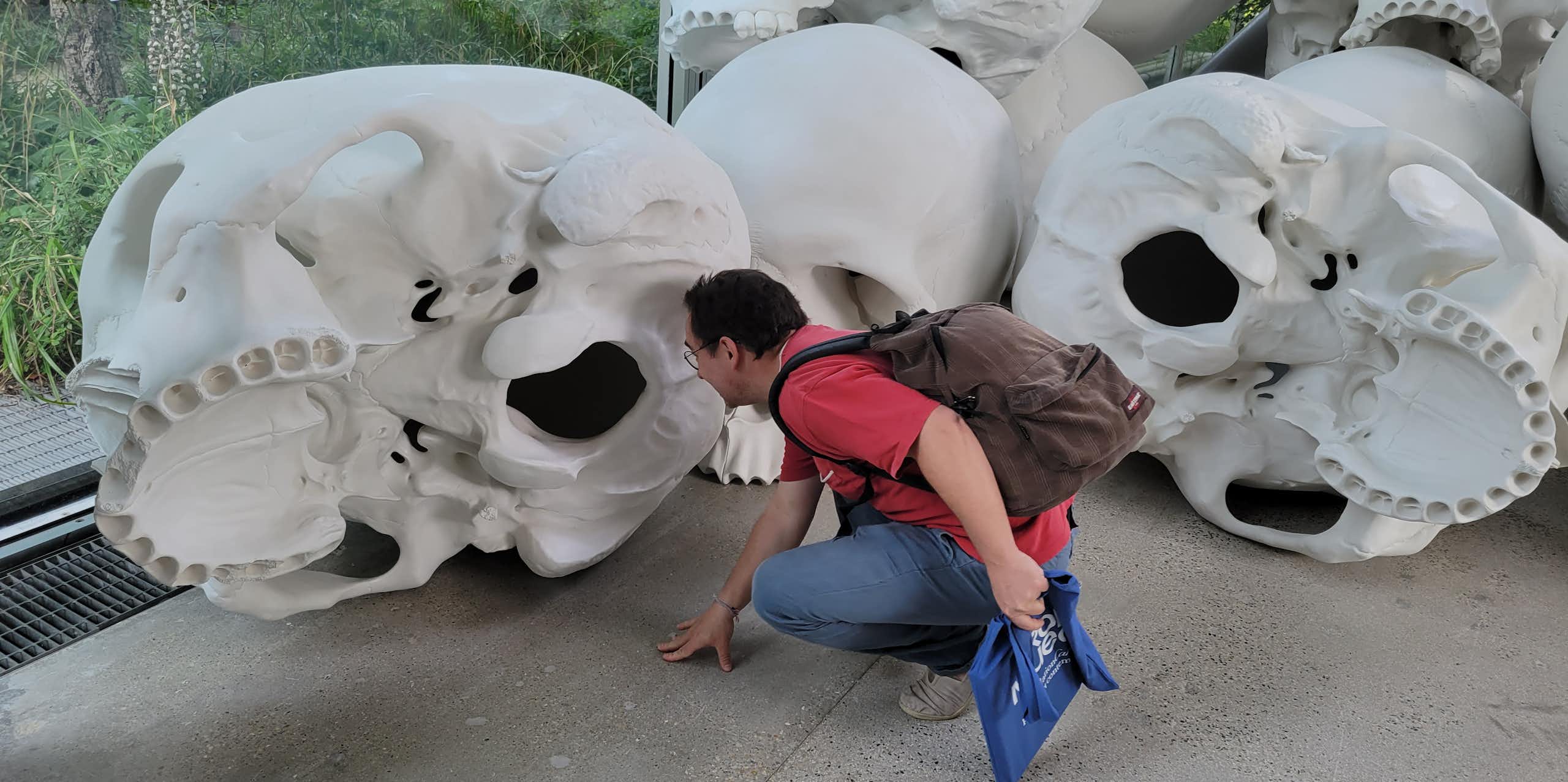 Une expo, un chercheur : les crânes géants de Ron Mueck vus par un paléoanthropologue