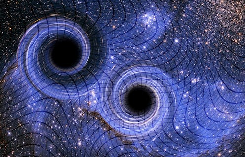 A subtle symphony of ripples in spacetime – astronomers use dead stars to measure gravitational waves produced by ancient black holes