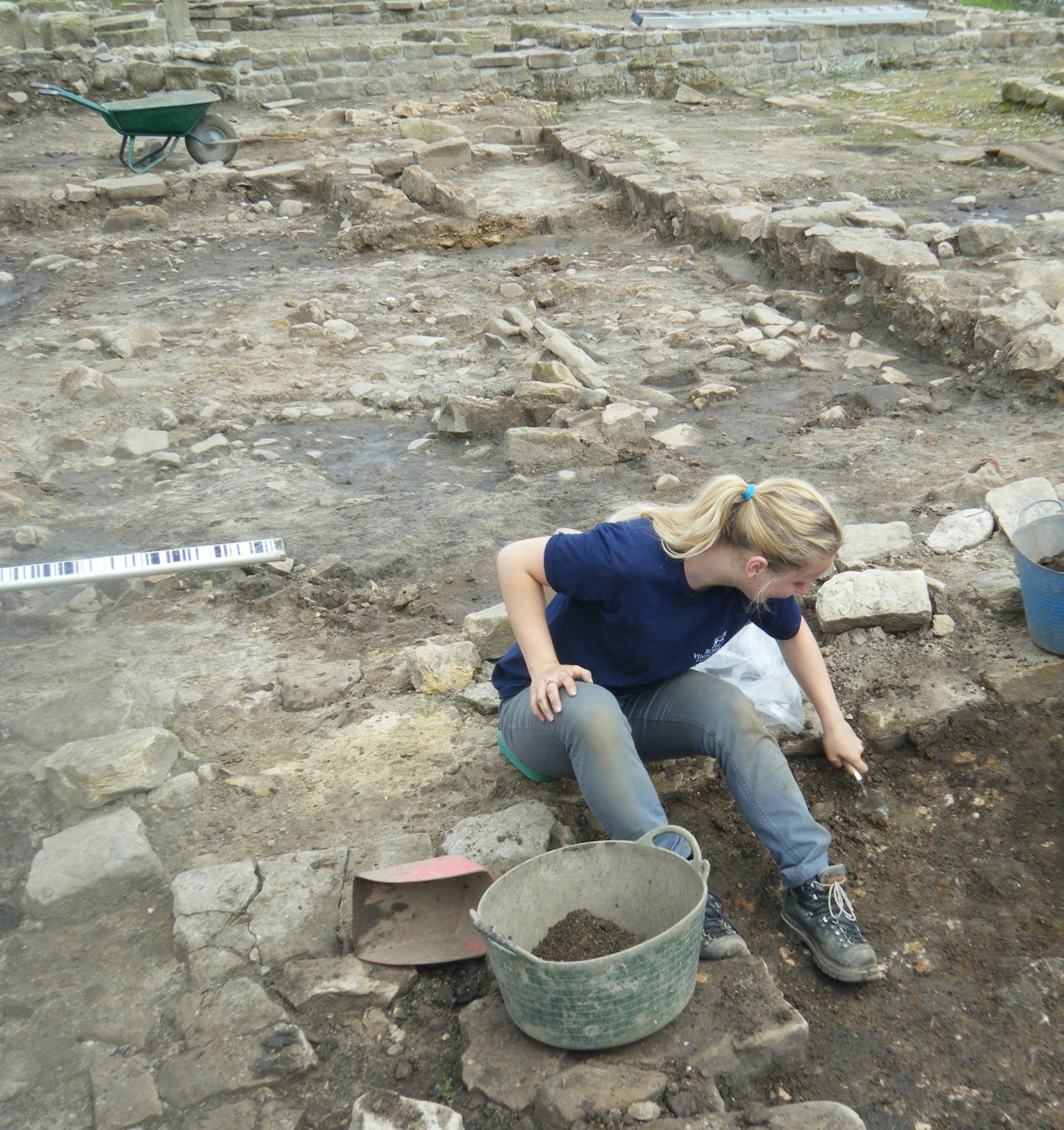 An archaeologist on a dig.