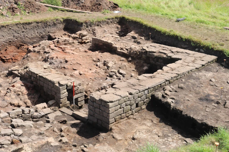 An archaeolgical excavation.