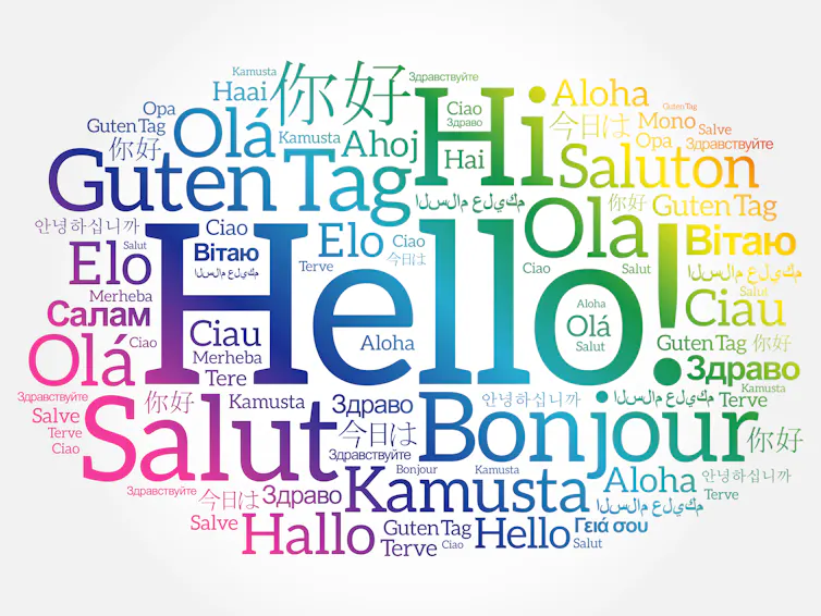 Bonjour en différentes langues