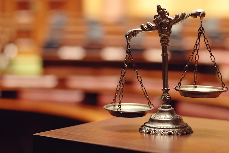 Scales of justice.