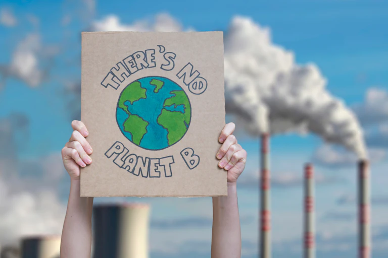 Affiche de manifestation "There is no planet B"