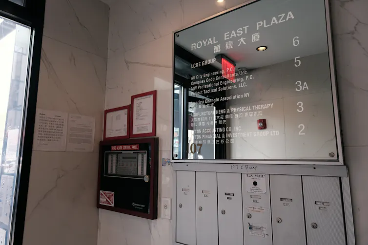 A sign that reads,