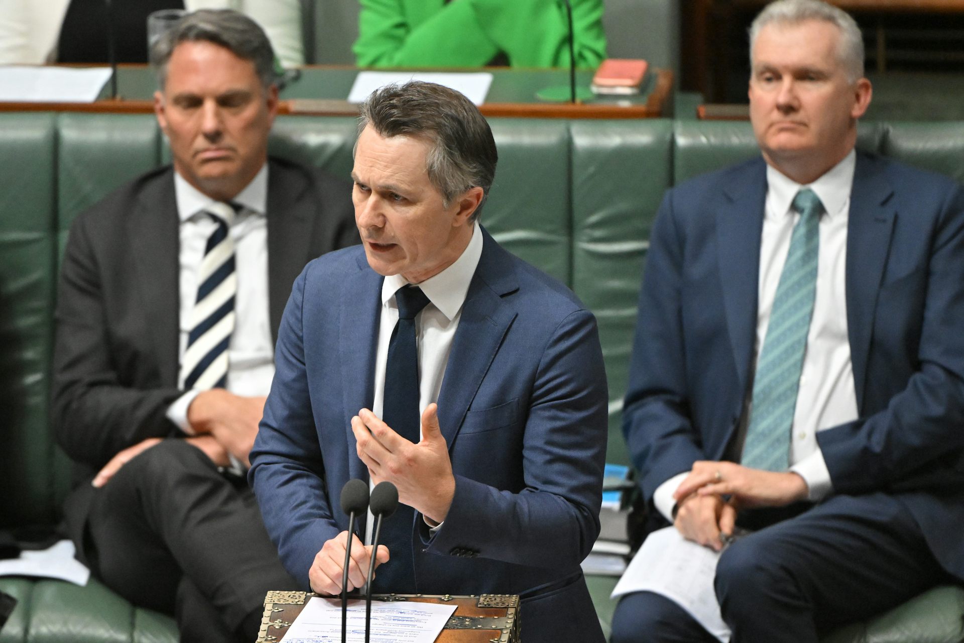 Education Minister Jason Clare in parliament.