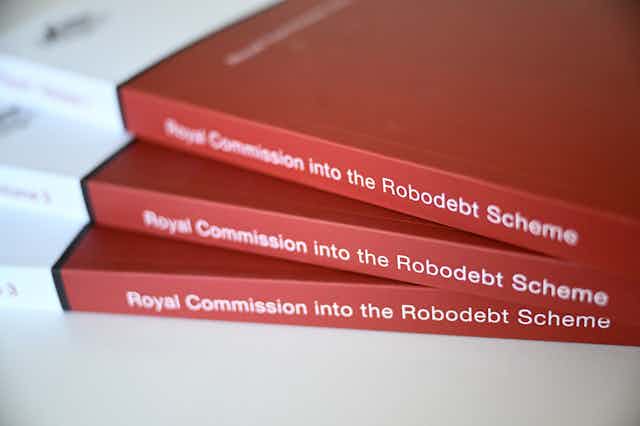 Three copies of the Report of the Royal Commission into the Robodebt Scheme