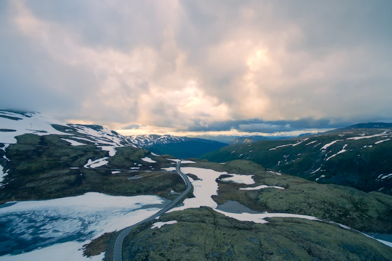 snowy rocky landscape