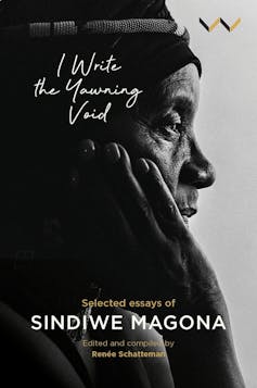 A book cover featuring a black and white photo of an elderly woman in profile, a hand to her cheek.