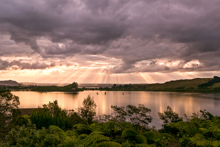 A view of lake Rotorua