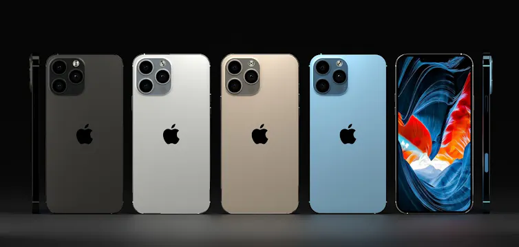 Photos de plusieurs iPhone