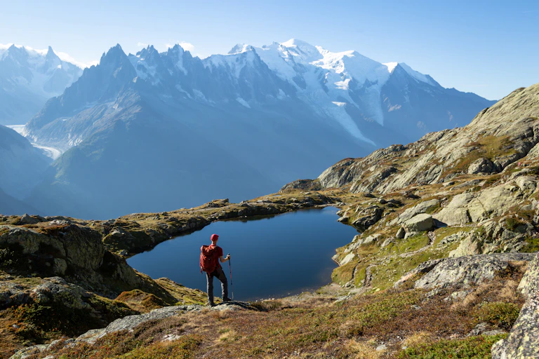 Vue sur le mont Blanc.