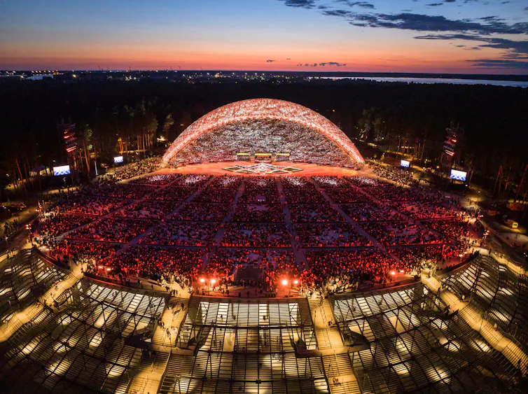 A large stadium
