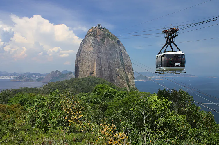 Le pain de sucre à Rio de Janaiero et son téléphérique