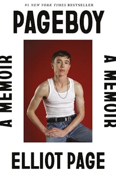 A book featuring a man in jeans and white vest on cover.
