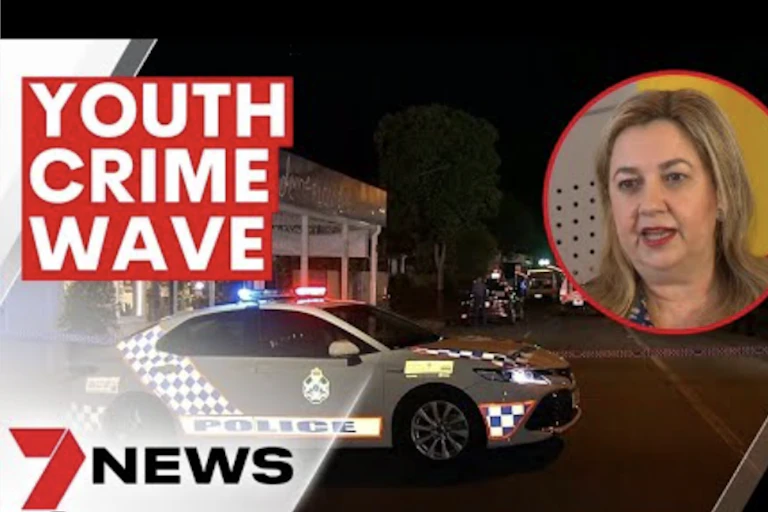 screen grab of TV news report on 'youth crime wave'