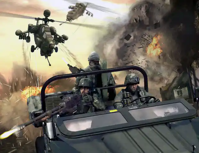 Screen shot from Call of Duty