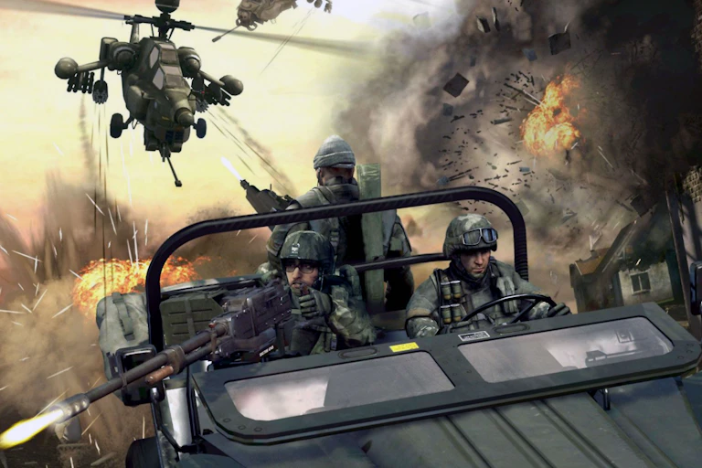 Screen shot from Call of Duty