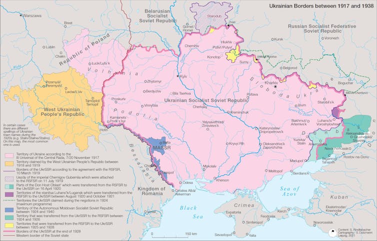 A map of Ukraine