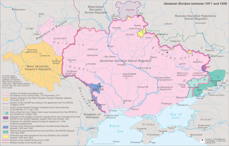 A map of Ukraine